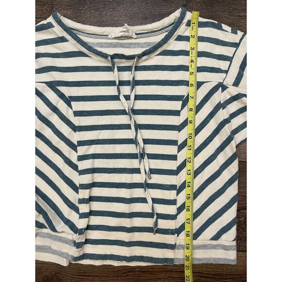 BCBGeneration Striped Pullover Drawstring Long Sleeve Top Size‎ S - Picture 10 of 10